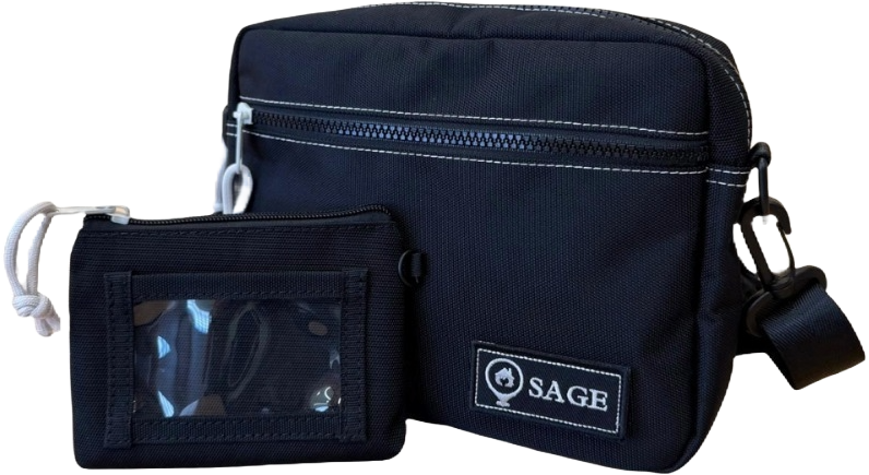 多功能斜揹袋 （黑色）